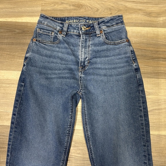 American Eagle Outfitters Blue Skinny Jeans size 00 LONG - Picture 4 of 10